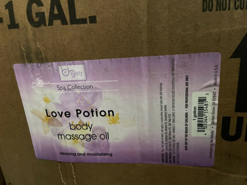 BRAND NEW CMSS154G1 LOVE POTION BODY MASSAGE OIL ( 4 GALS PER ORDER  )