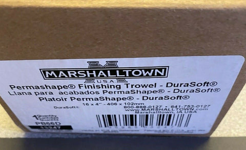 BRAND NEW Marshalltown Pb66D  16 X 4"  - 406 X 102MM  Trowel 13247