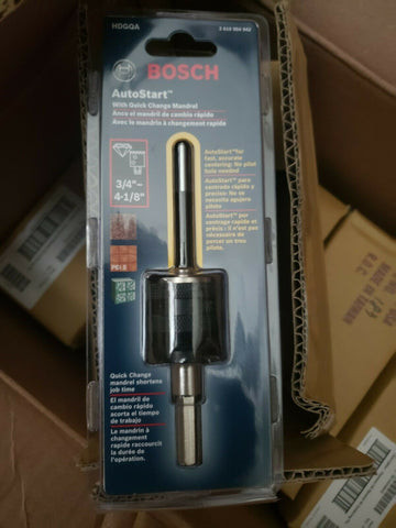 Bosch HDGQA Diamond Hole Saw Mandrel with AutoStart-Mega Mart Warehouse-Ultimate Unclaimed Freight Buyer and Seller Specialists