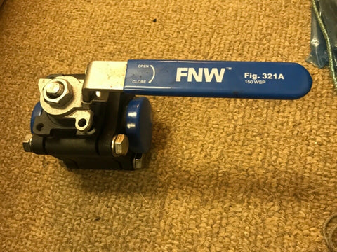 NEW FNW 1-1/2" Carbon Steel Full Port Socket Weld 1500 lb. Ball Valve FNW321ASWJ-Mega Mart Warehouse-Ultimate Unclaimed Freight Buyer and Seller Specialists
