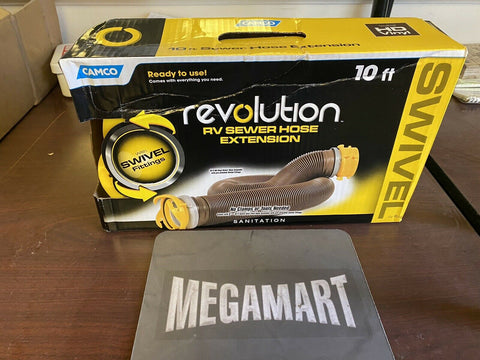 BRAND NEW Camco 39623 Revolution 10' Sewer Hose Extension - HD VINYL