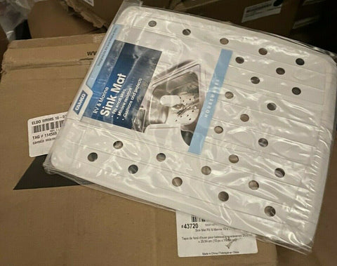 BRAND NEW Camco 43720 10 X 11-3/4-inches RV & Marine Sink Mat - White