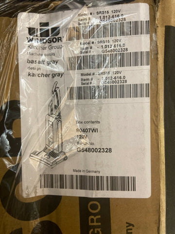 NEW Windsor Equipment Srs15 Sensor S 15 Upright Vacuum-Mega Mart Warehouse-Ultimate Unclaimed Freight Buyer and Seller Specialists