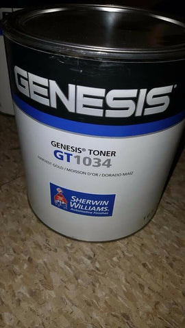 SHERWIN WILLIAMS GENESIS TONER GT1034 HARVEST GOLD 1 GALLON-Mega Mart Warehouse-Ultimate Unclaimed Freight Buyer and Seller Specialists