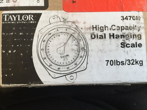 NEW TAYLOR 3470N DIAL HANGING SCALE-Mega Mart Warehouse-Ultimate Unclaimed Freight Buyer and Seller Specialists