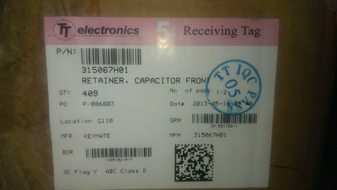 (100 pcs )retainer, front capacitor by keymate 315067h01-Mega Mart Warehouse-Ultimate Unclaimed Freight Buyer and Seller Specialists