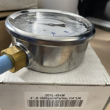 NEW PIC Gauge 201L-404M 4" Dial, 0/1000 psi Range, 1/4" Male NPT Connection Size