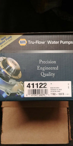 NAPA 41122 TRU-FLOW WATER PUMP-Mega Mart Warehouse-Ultimate Unclaimed Freight Buyer and Seller Specialists