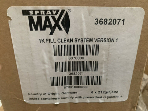 NEW Spray Max 1K Fill Clean System, Ver. 1, 3682071 (6 PC BOX)