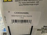 Cool Attic CX4000AMBL Power 5.1 Amp PSC Motor Flanged Ceiling Fan, Black