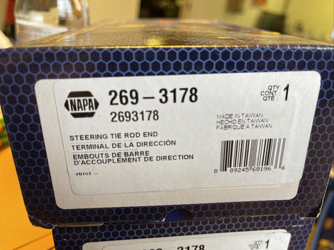 GENUINE NAPA 269-3178 STEERING ROD END-Mega Mart Warehouse