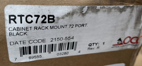 NEW Superior Modular Products RTC72B Rack Mount Fiber Cabinet ~ FiberOpticx 3RMU