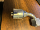Gates G25180-0808 Hydraulic Fitting 90 Deg Bent Tube Female JIC 37 Deg 1/2" Hose-Mega Mart Warehouse