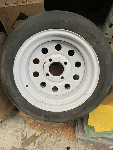 18x8.50-12 Solid Rubber Tire Turf Golf Cart Tire and Wheel Assembly SHIPS FREE!!