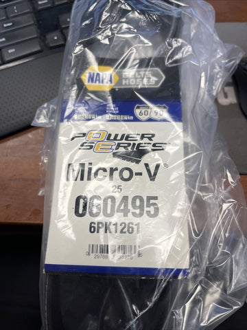 GATES NAPA 25-060495 6PK1261 Serpentine BELT POWER SERIES Micro V  "SHIPS FREE"
