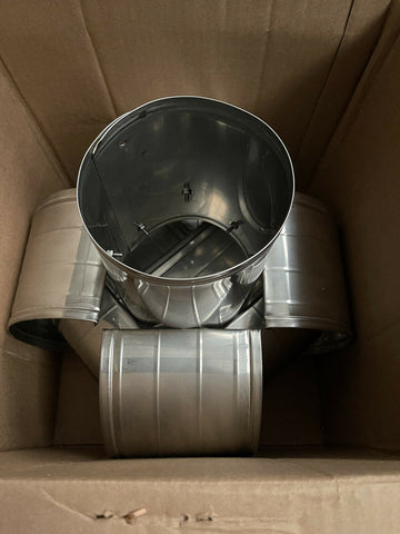 6" Vacu-Stack Stainless Steel Solid Pack Chimney Cap Model VSS-06-Mega Mart Warehouse