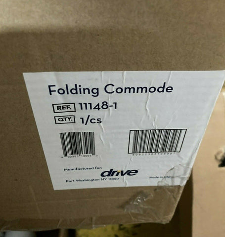 NEW Drive Medical Steel Folding Bedside Commode 11148-1-Mega Mart Warehouse