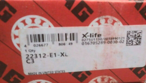 (1) NEW FAG (Schaeffler) Spherical Roller Bearing 22312-E1-XL-Mega Mart Warehouse-Ultimate Unclaimed Freight Buyer and Seller Specialists