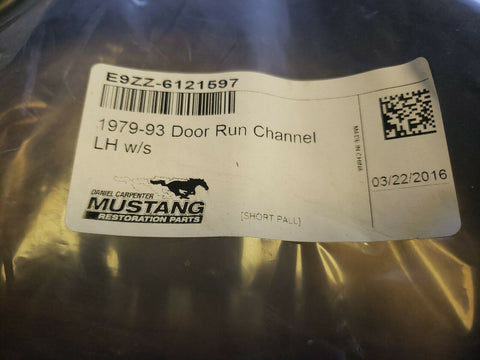 NEW 1979-1993 MUSTANG DOOR WINDOW RUN CHANNEL LEFT HAND-Mega Mart Warehouse-Ultimate Unclaimed Freight Buyer and Seller Specialists