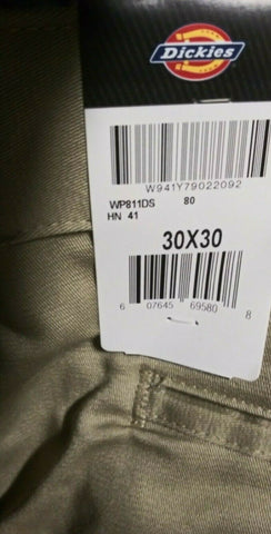 (2) NEW Mens Dickies Desert Sand Skinny Fit Twill Work Pants 30x30 NWT-Mega Mart Warehouse-Ultimate Unclaimed Freight Buyer and Seller Specialists