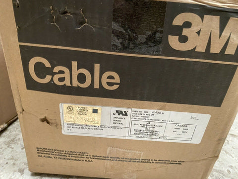 BRAND NEW 3M ROUND SHIELDED JACKETED FLAT CABLE 3659/50 100FT 30,5 M
