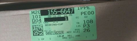 (1) NEW GENUINE OEM CATERPILLAR CAT CUP 155-6647-Mega Mart Warehouse-Ultimate Unclaimed Freight Buyer and Seller Specialists
