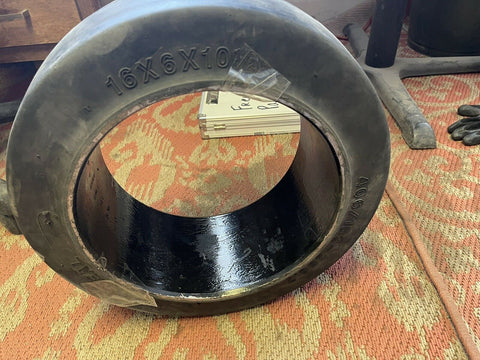 (1) NEW SOLIDEAL 16X6X10-1/2 SP555BK FORKLIFT TIRES BLACK **FREE SHIPPING**