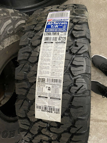 (1) NEW BF Goodrich Tires LT265/75R16, All-Terrain T/A KO2 67179, SHIPS FREE!!!
