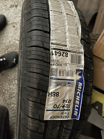 (1) NEW MICHELIN DEFENDER T+H 185/70R14 88H **FREE SHIPPING**