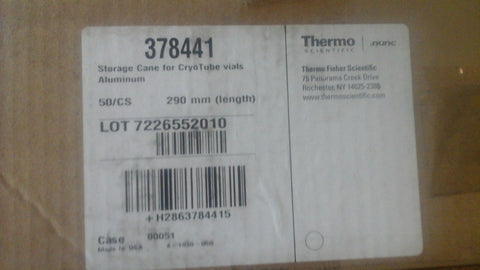 THERMO THERMO SCIENTIFIC Al Canes Low Temp Vial Storage Capacity 6 Sm/3 lg-Mega Mart Warehouse-Ultimate Unclaimed Freight Buyer and Seller Specialists