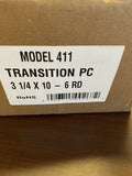 BRAND NEW MODEL  ROOF CAP  411 TRANSITION PC ROHS 31/4 X 10 -6