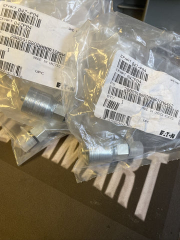 (3) NEW EATON 04Z-P04-BG CRIMP HOSE FITTING