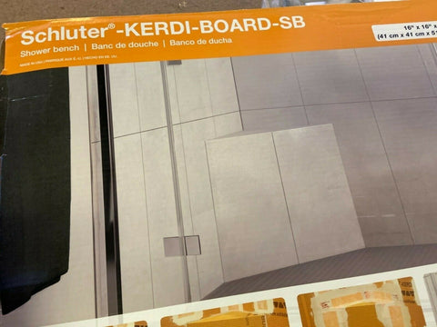 NEW KERDI BOARD SB Triangular Shower Bench 16" W x 16" D x 20" H KBSB410TA-Mega Mart Warehouse