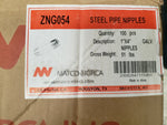 MATCO-NORCA ZNG054 1 x 4 in. Threaded Galvanized Steel Pipe Nipple CUSTODIA OF