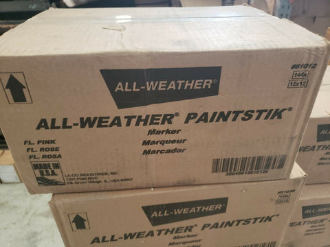(12X12=144/CASE) Fluorescent Pink All Weather PaintStik Livestock Marker 61012-Mega Mart Warehouse-Ultimate Unclaimed Freight Buyer and Seller Specialists