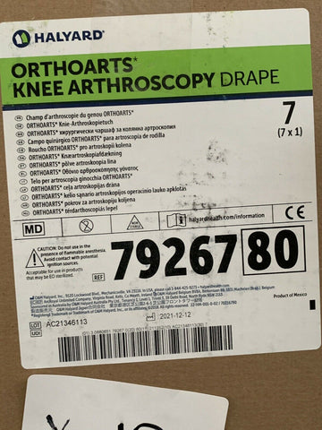 NEW Halyard Ortho Knee Arthroscopy Drape 79267 (box of 7)