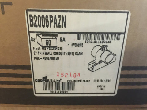 B-Line B2006PAZN Pipe Clamp 50 pcs