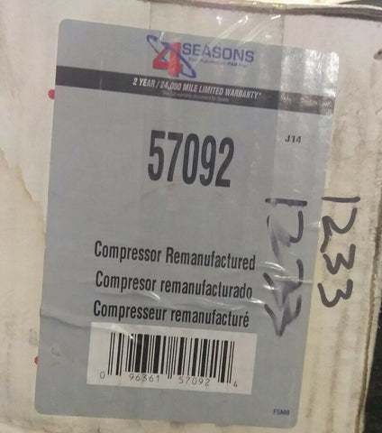 4Seasons/Everco A/C Compressor 57092-Mega Mart Warehouse-Ultimate Unclaimed Freight Buyer and Seller Specialists