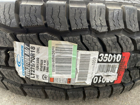 1 NEW COOPER EVOLUTION M/T 275/70-18 125/122Q **FREE SHIPPING**