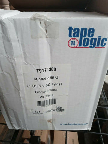 NEW Tape Logic 1300 Strapping Tape, 1.89 in x 60 yds., Clear, 24/Case  T9171300