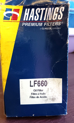 HASTINGS LF660 PREMIUM OIL FILTER (FREE SHIPPING)