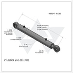 WASTEBUILT REPLACEMENT FOR HEIL LIFT & REACH CYLINDER 001-7069 *SHIPS FREE*