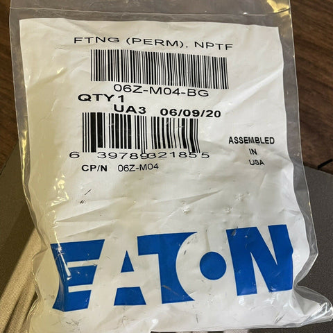 NEW EATON 06Z-M04-BG CRIMP HOSE FITTING