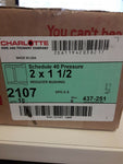 BRAND NEW charlotte (2x1 1/2) 2107, 437-251 reducer bushing  (2 BOX 10 PER CASE)