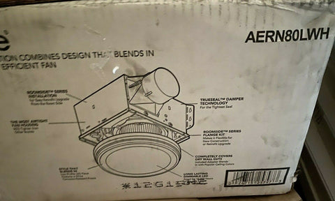 BRAND NEW  NuTone AERN80LWH Portable Ventilation Fan - White