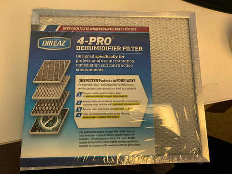 NEW DRIEAZ 4-Pro F590 Dehumidifier Filter 100252 (3 PC LOT)