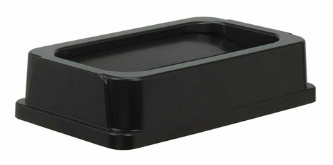 (4/CASE) Continental 7325BK Black Drop-Shot Lid For Wall Hugger Receptacle-Mega Mart Warehouse-Ultimate Unclaimed Freight Buyer and Seller Specialists