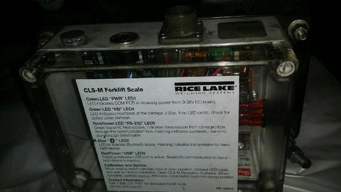 Rice Lake CLS Fork Lift Scales CLS-M CONTROL BOX-Mega Mart Warehouse-Ultimate Unclaimed Freight Buyer and Seller Specialists