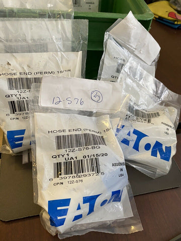 BRAND NEW EATON 12Z-762-BG  HOSE END  ( 5 PER ORDER )
