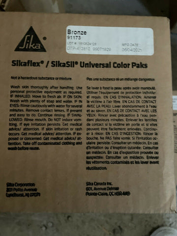 (16) SIKA / SIKASIL UNIVERSAL COLOR PAKS BRONZE 91173